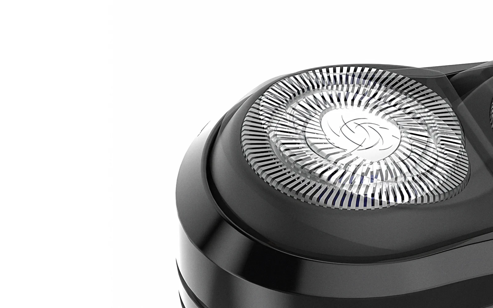 primer plano del cabezal de afeitado rotativo dixix