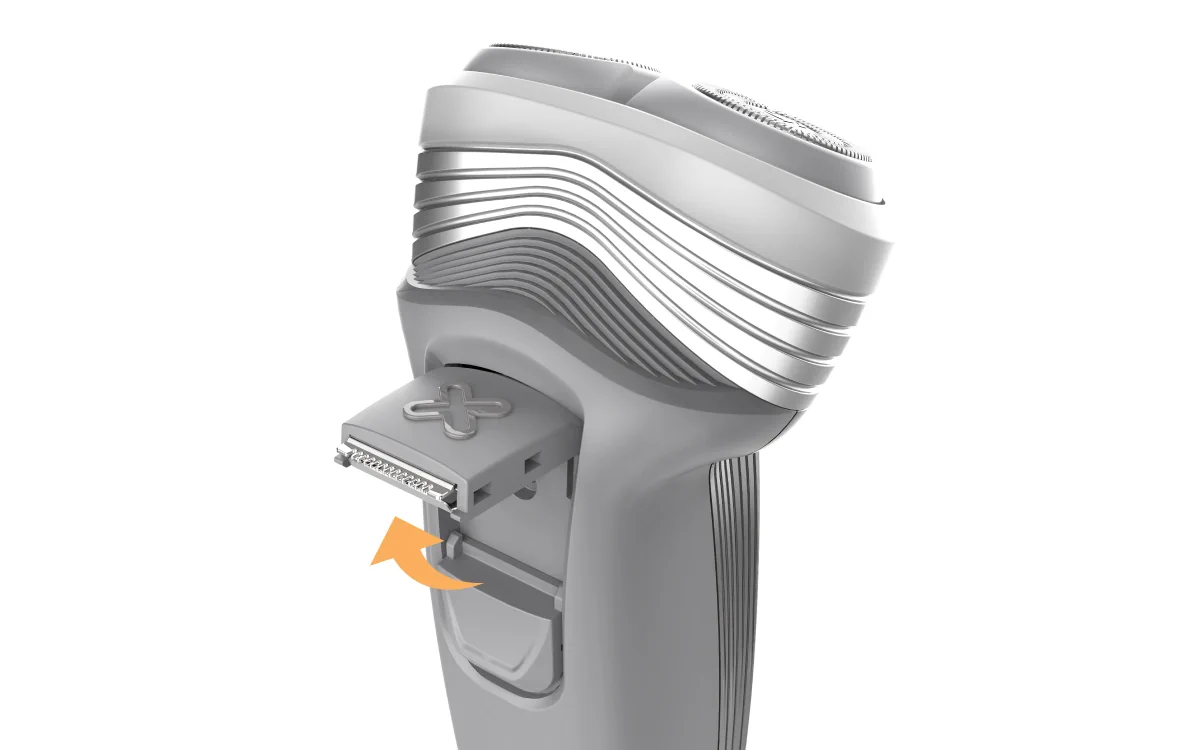 primer plano de la recortadora extensible de la afeitadora dixix pro DSX5120