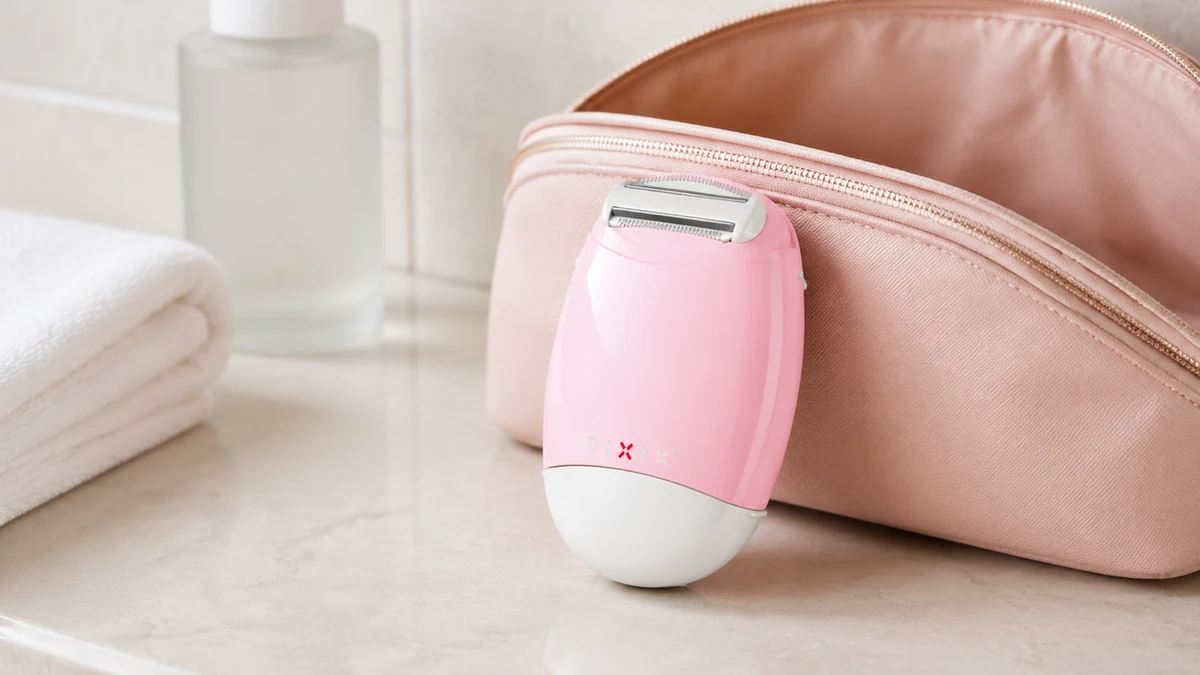 Pfirsichfarbener Damen-Trimmer DIXIX Travel Lady Trimmer DLT1100