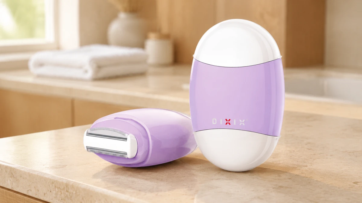 Carcasa ergon&oacute;mica de la recortadora morada DIXIX DLT1100