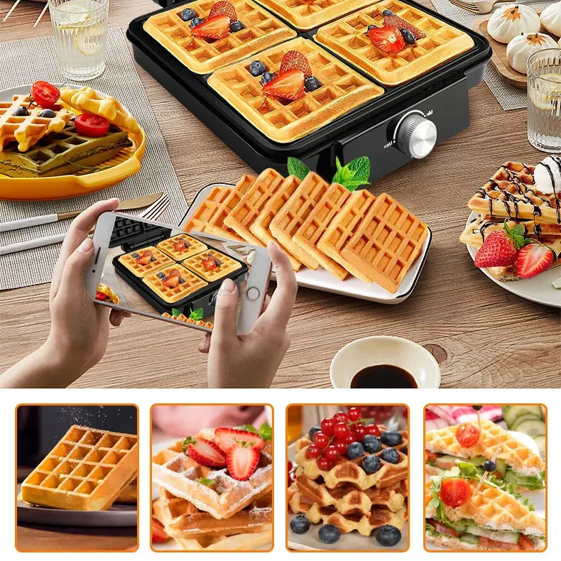 gofrera extralink con ejemplos para servir gofres