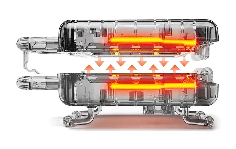 diagrama de calentamiento de la gofrera extralink