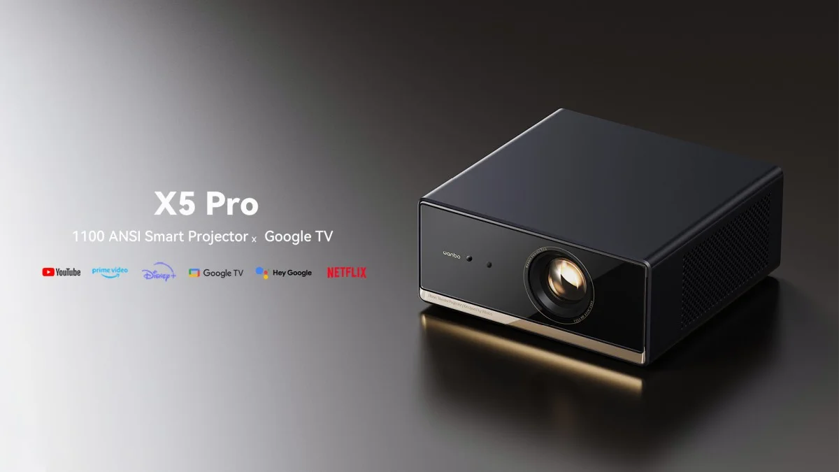 Wanbo X5 Pro New | Projector | Google TV, FullHD, 1100 ANSI, 3000:1 contrast ratio