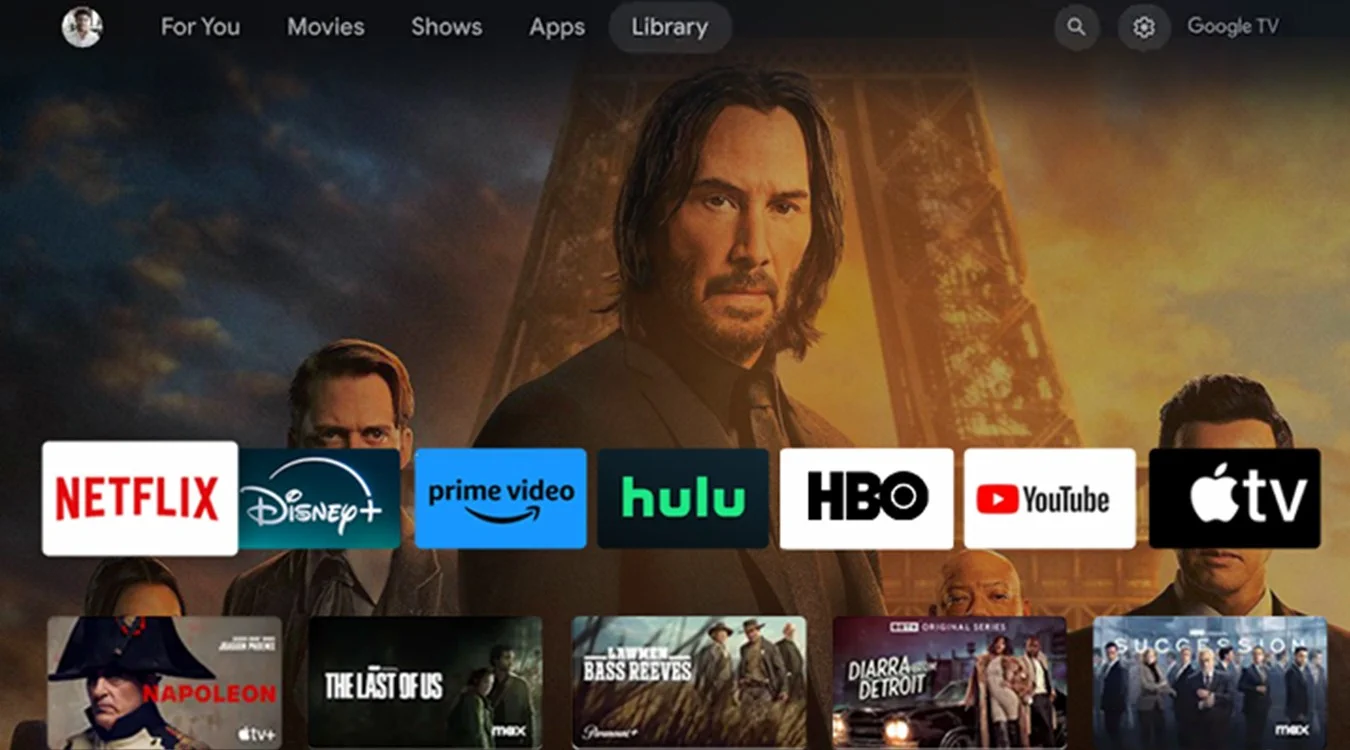 Wanbo X5 Pro New | Projector google tv netflix disney prime video hulu hbo youtube apple tv