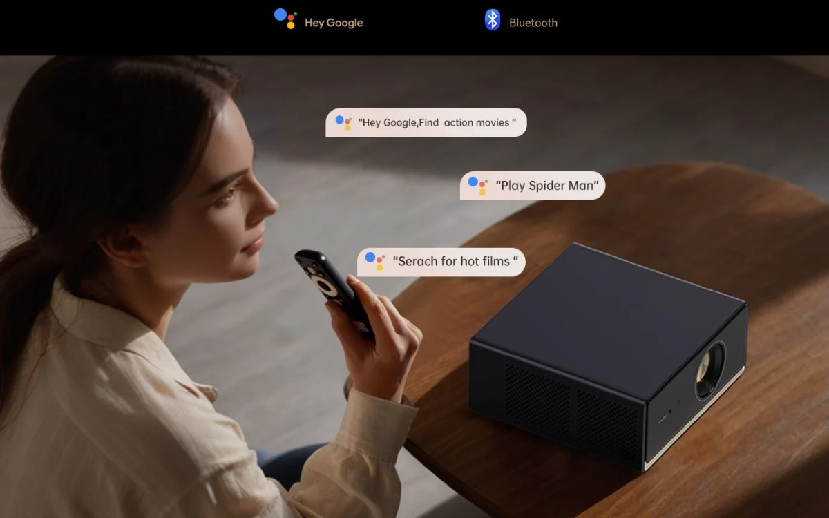 Wanbo X5 Pro New | google bluetooth voice assistant projector