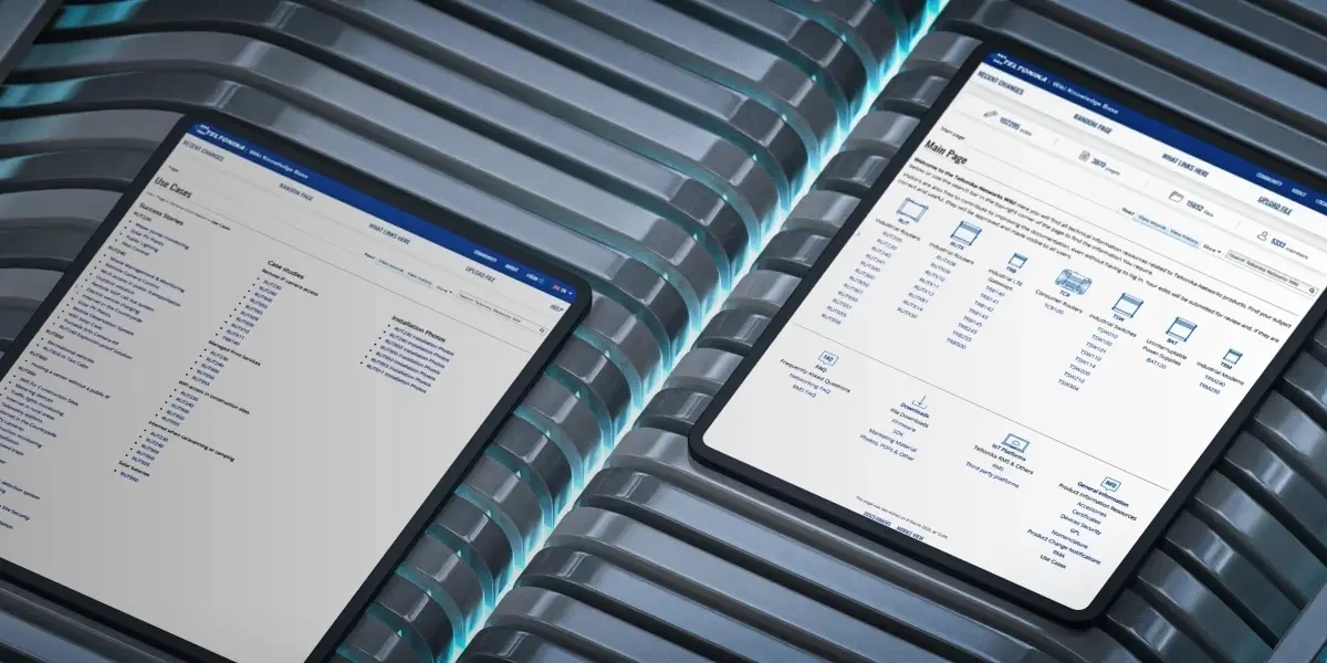 Dos tabletas que muestran los datos del sistema de vigilancia