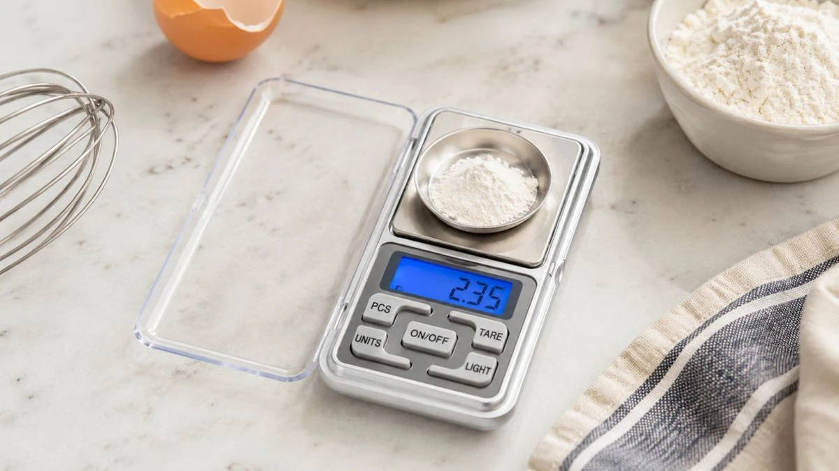 Balança de bolso Extralink Home P10 alimentada por pilhas AAA