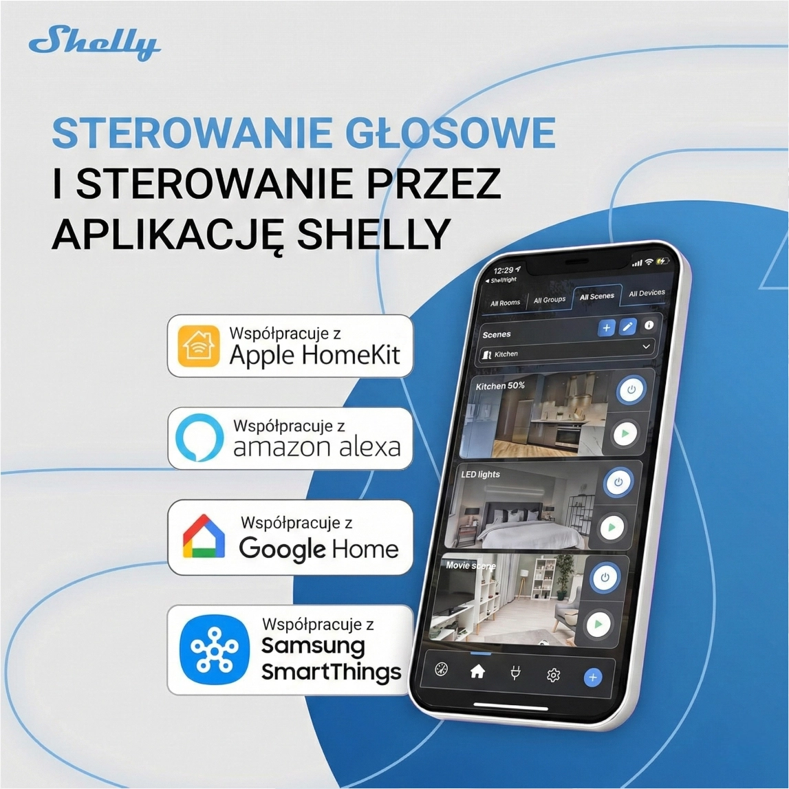Sterowanie głosowe modułem Shelly 1 Mini Gen4