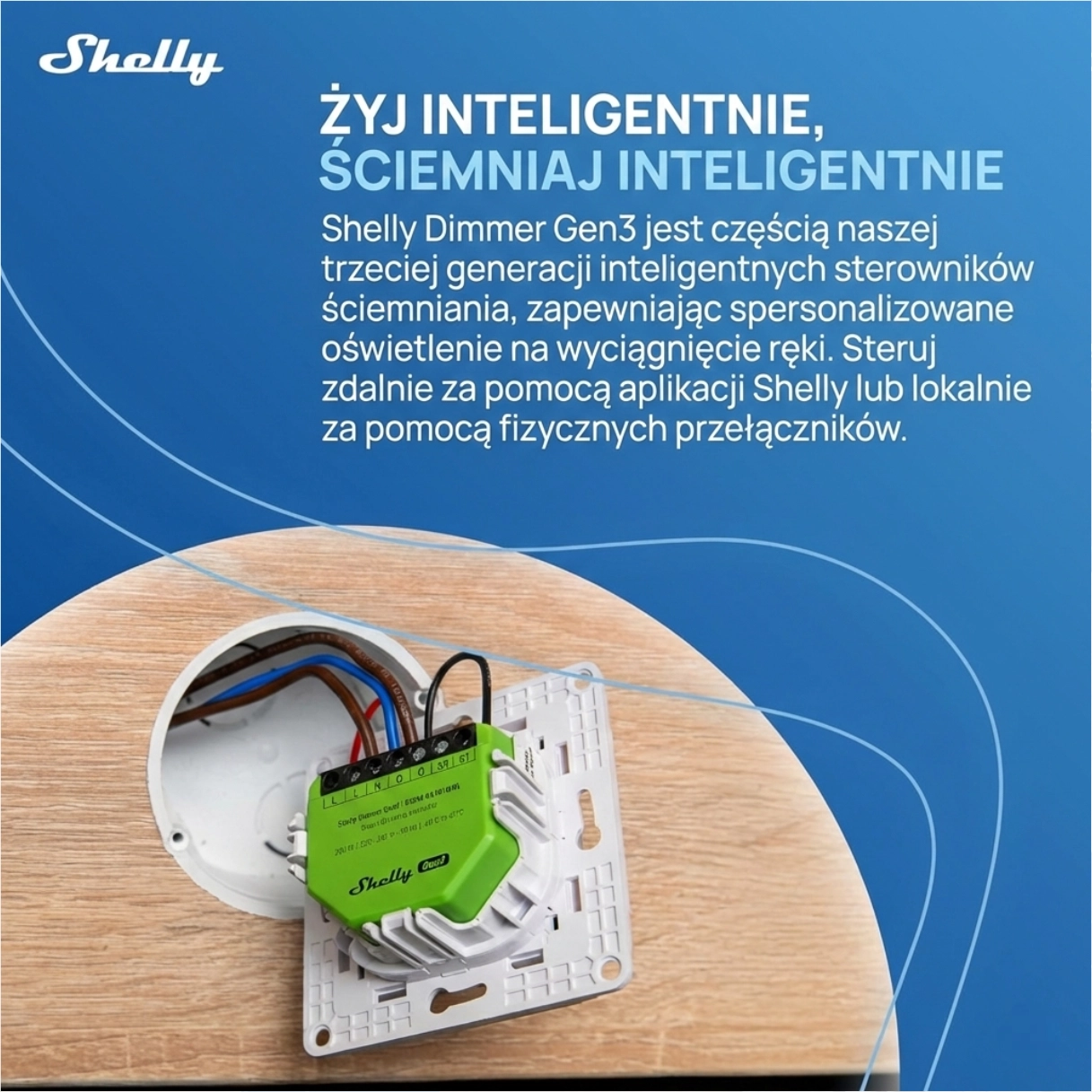 Zastosowanie inteligentnego ściemniacza w salonie