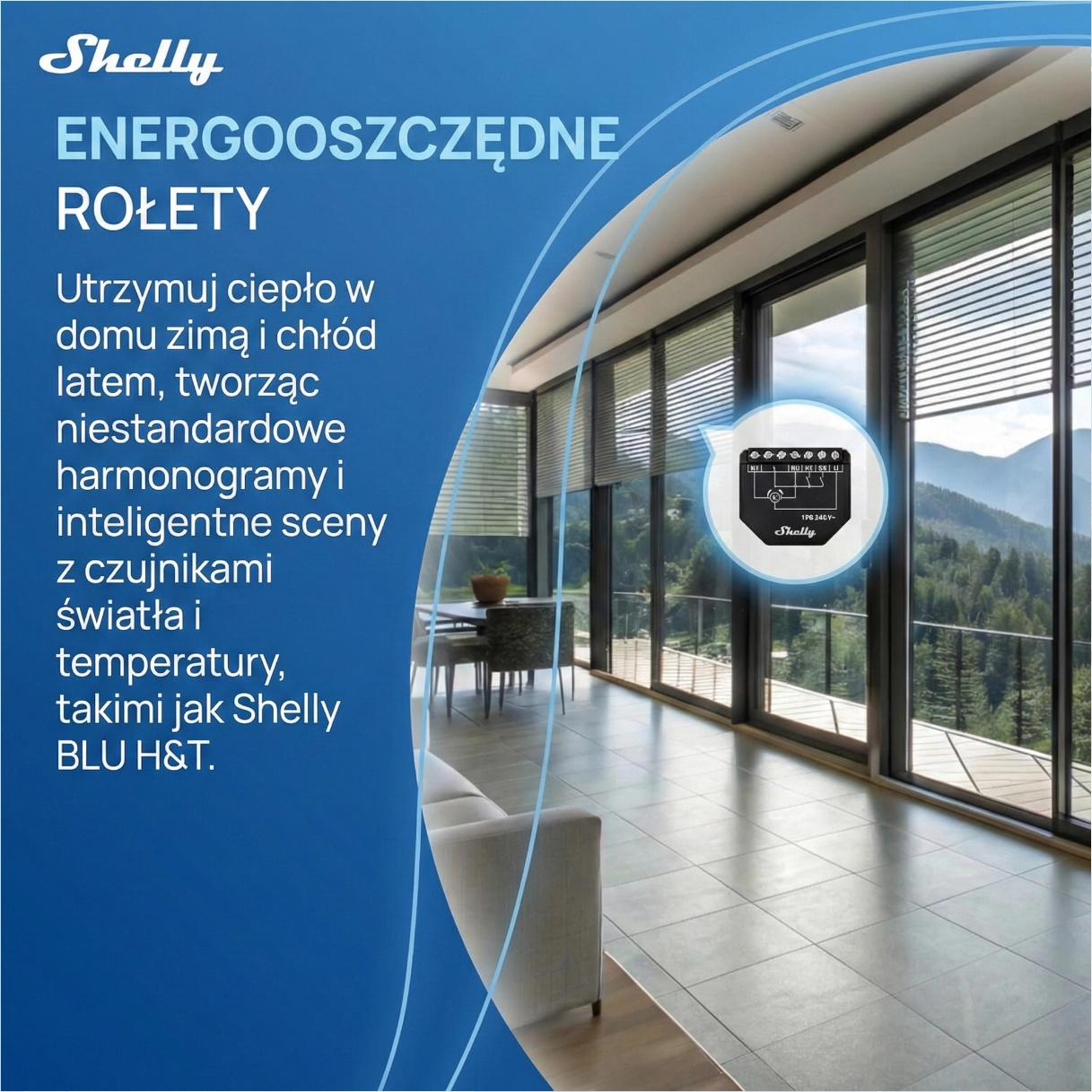 Budowa i pomiar zużycia energii Shelly Shutter