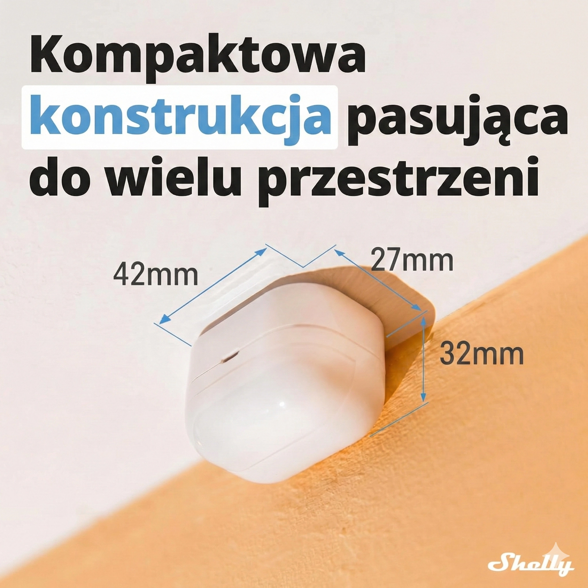 Montaż i konfiguracja trybu Beacon w czujniku Shelly