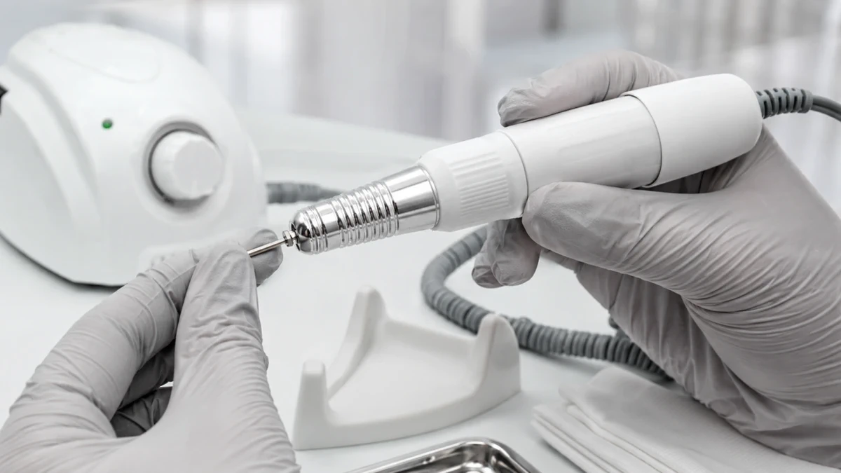 Fresadora Extralink com suporte para a cabeça e espaços para brocas