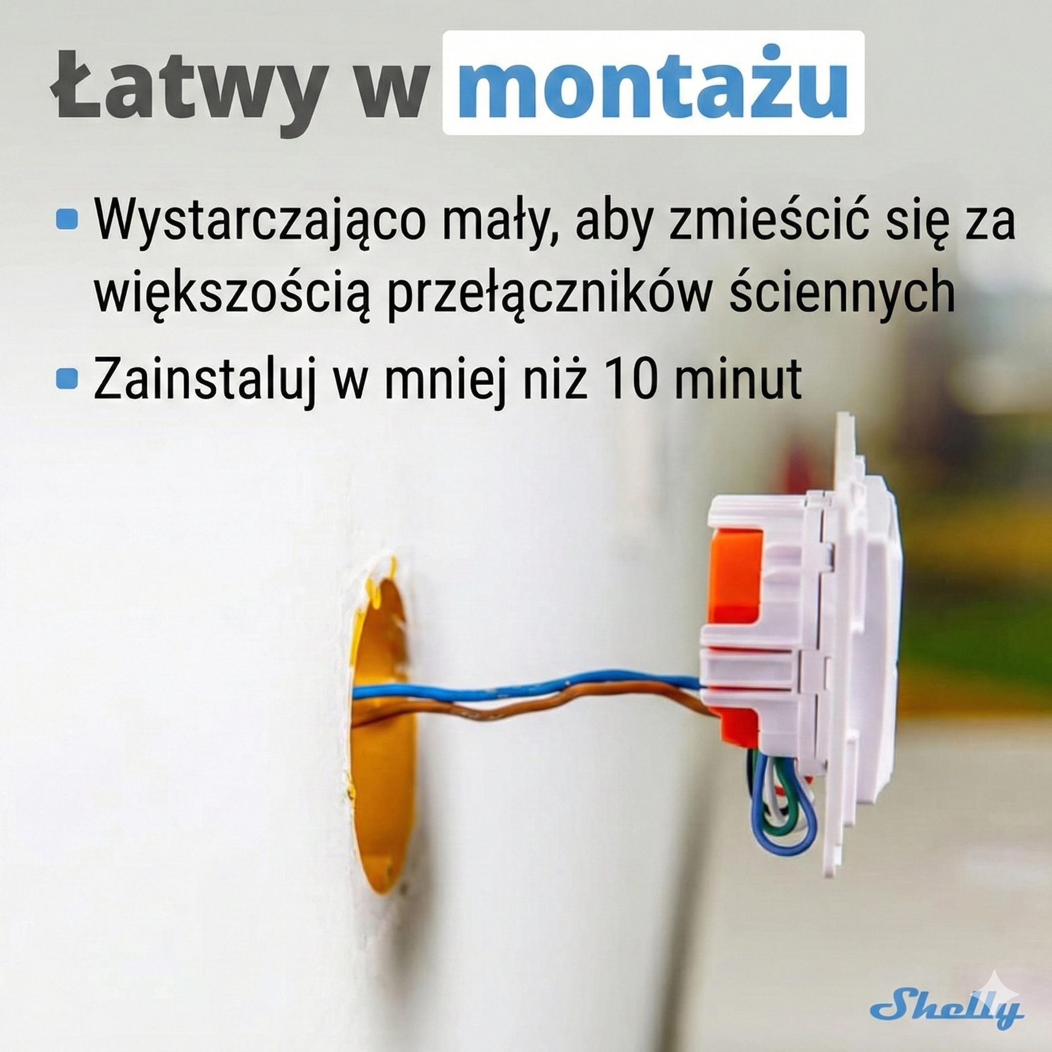 Zastosowanie sterownika Shelly i4 Gen3 z przełącznikiem ściennym