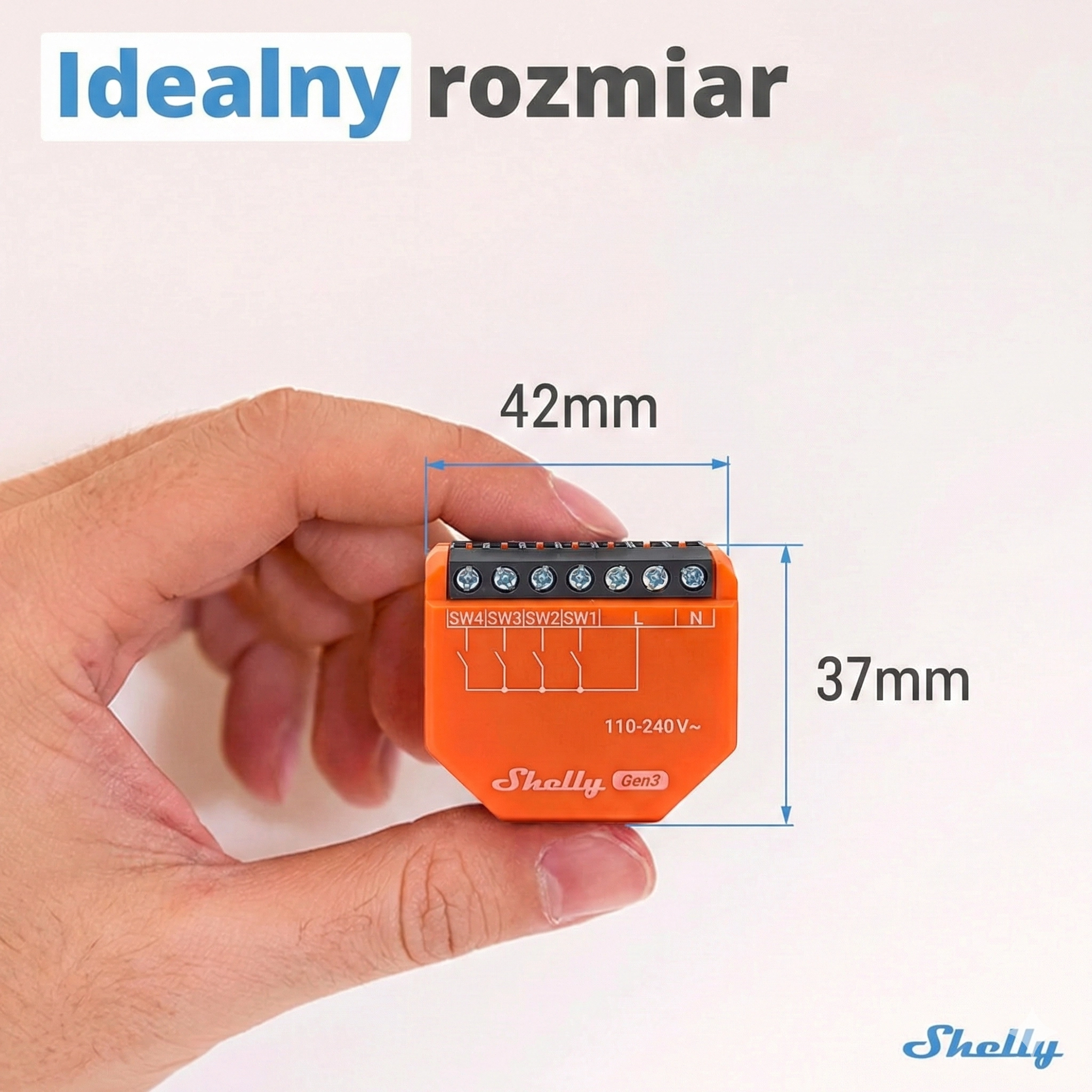 Shelly i4 Gen3 - czterokanałowy kontroler wejść Wi-Fi