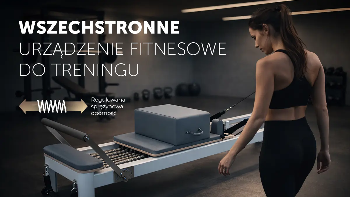 Aparelho Pilates Reformer com acessórios de treino
