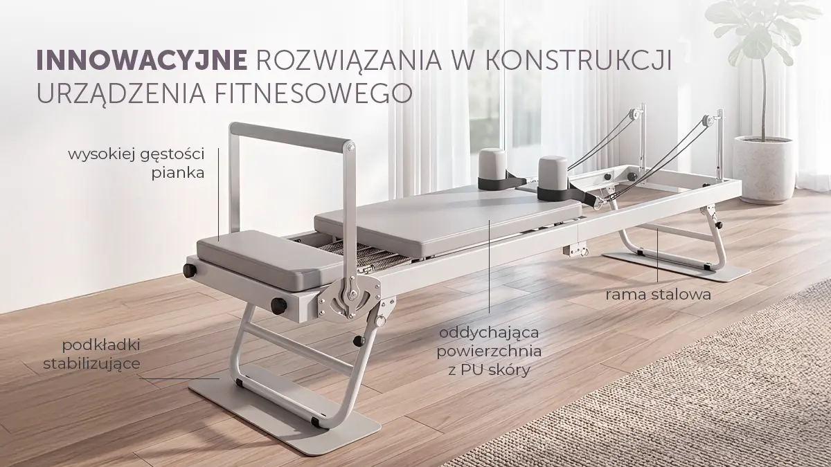 Almohadillas regulables en el reformer Pilates