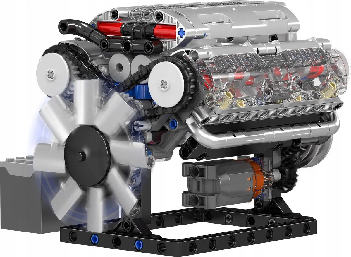Модель двигателя V8 Mould King