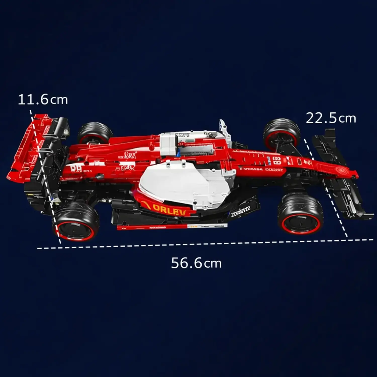 vista do modelo de cima com dimens&otilde;es vis&iacute;veis do ve&iacute;culo