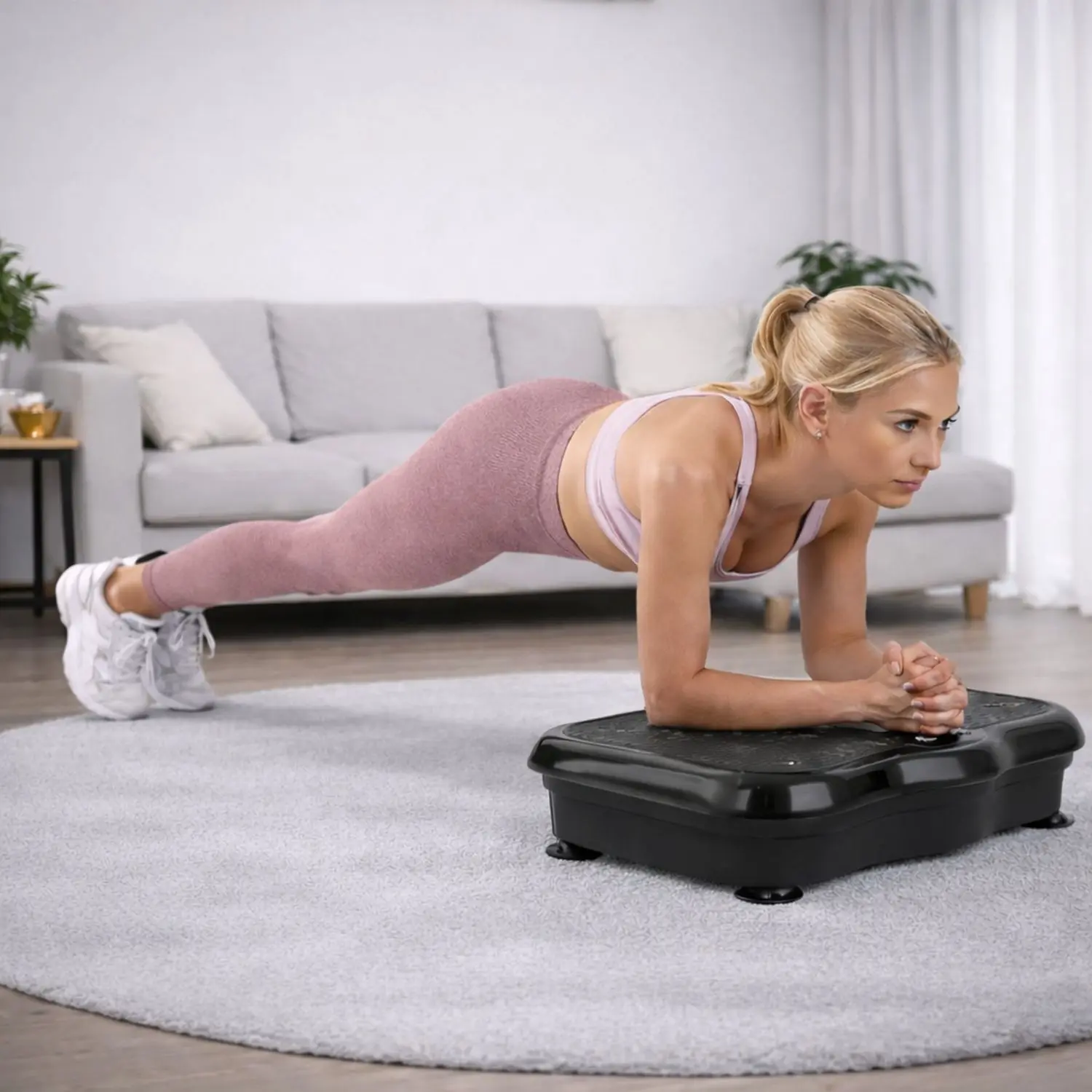 Plank na platformie wibracyjnej