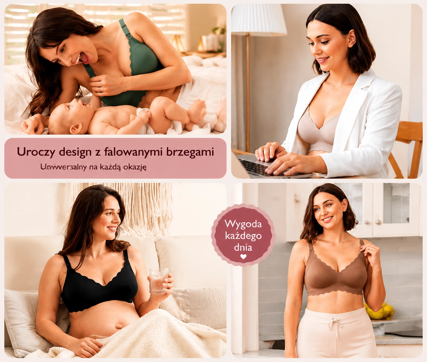 Struktura materiału biustonosza Momcozy YN46