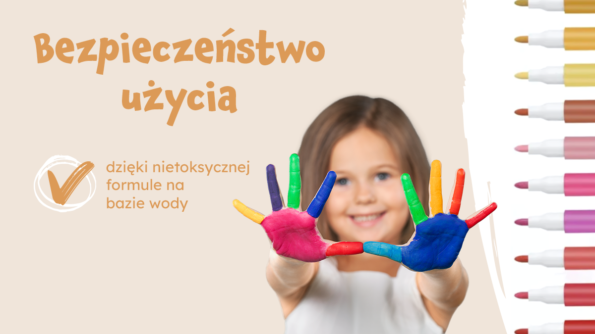 precyzyjna końcówka markerów akrylowych