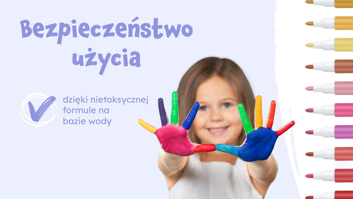 końcówki markerów akrylowych z bliska
