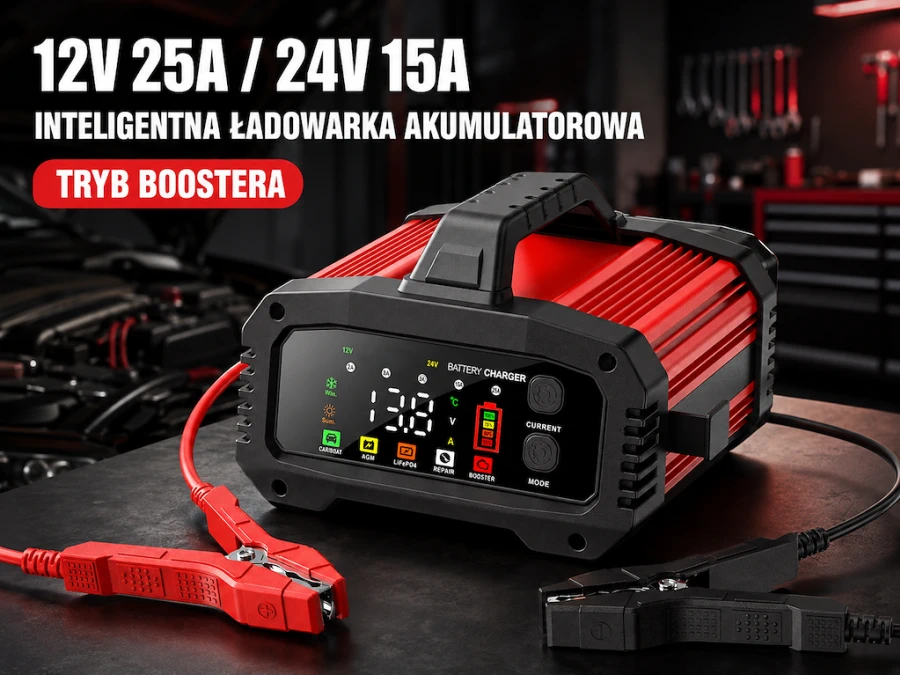Carregador inteligente de baterias Extralink