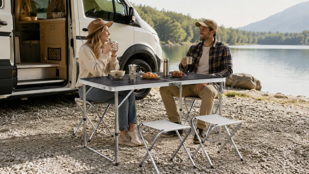 Stół Black Forest jako element wyposażenia ogrodu i campingu