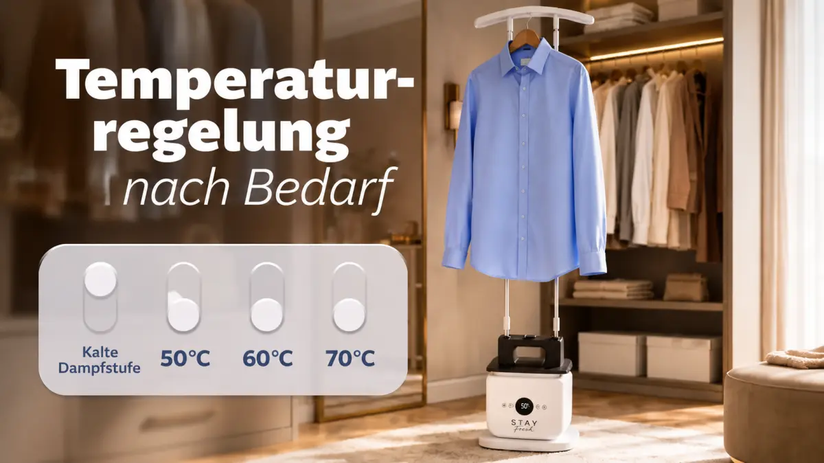 Stay Beauty Bügelpuppe mit Temperaturregelung und aufgehängtem Hemd
