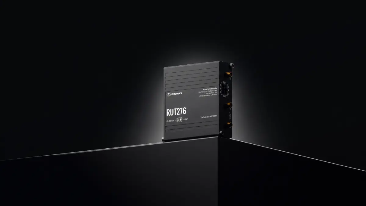 Carcasa de aluminio y diseño compacto del router Teltonika RUT276