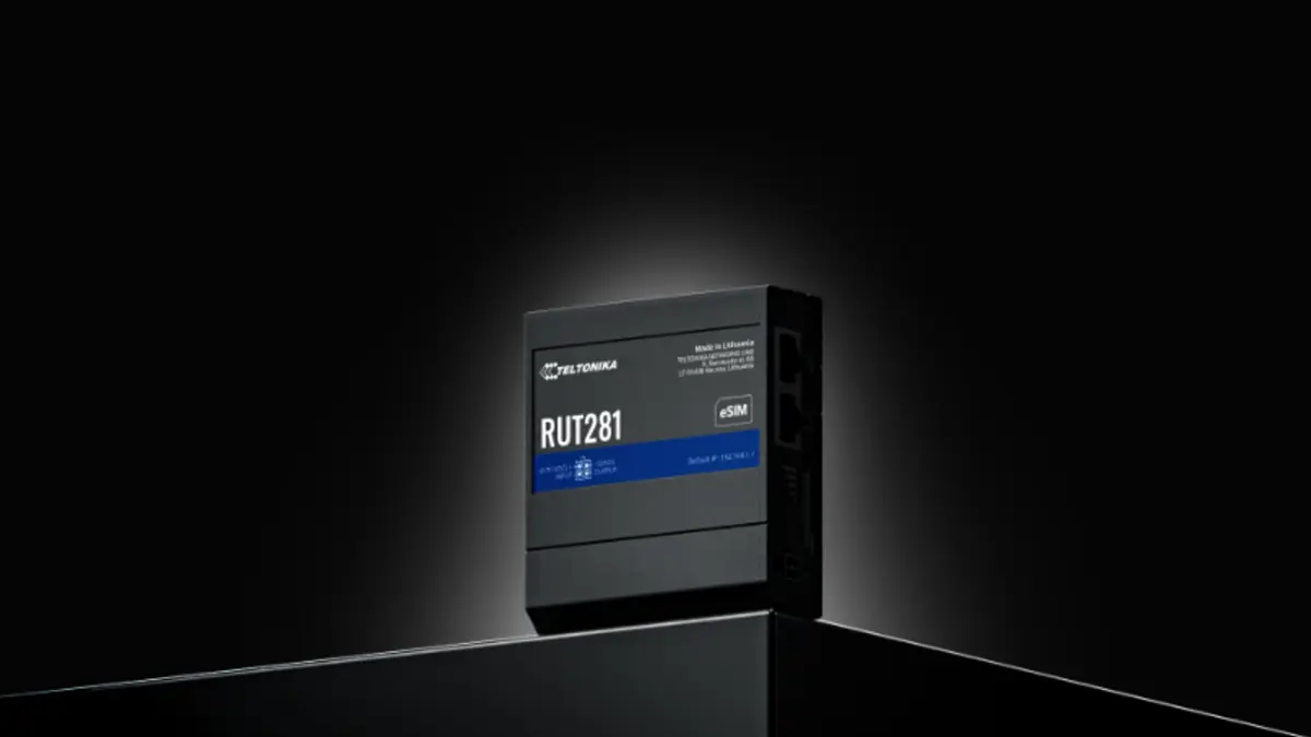 Teltonika RUT281 v hliníkové skříni s porty Ethernet
