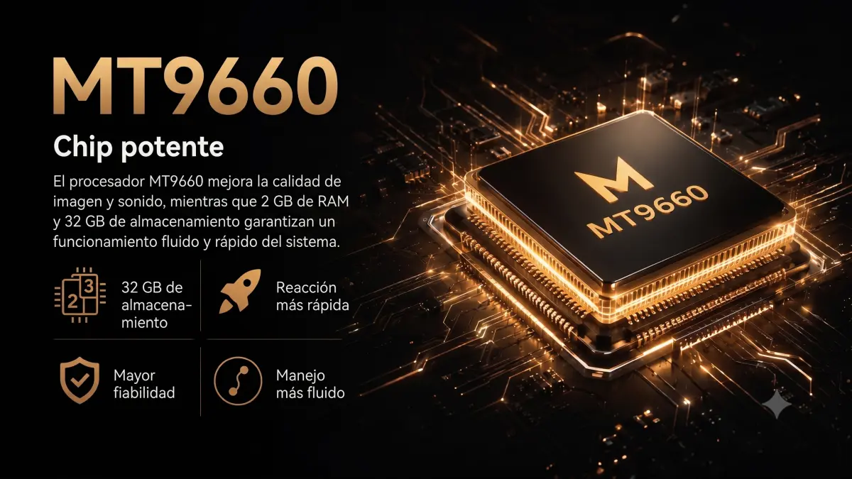 Proyector mostrando una imagen en un sal&oacute;n luminoso con divisi&oacute;n d&iacute;a y noche