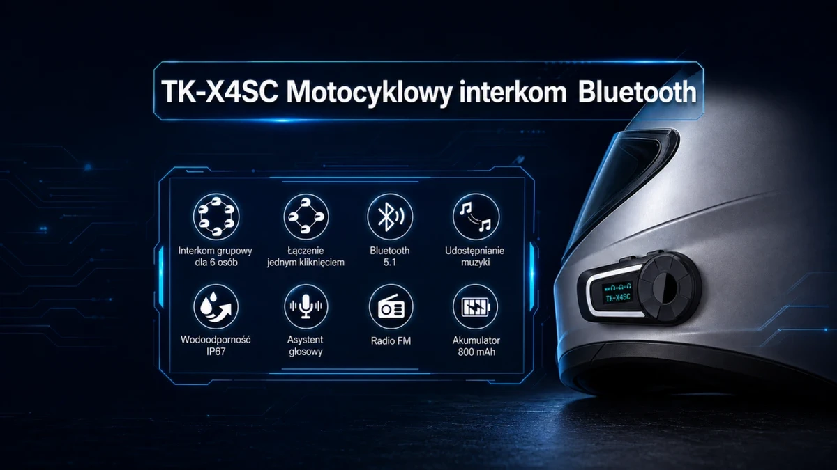 Основные функции мотоциклетного интеркома TK-X4SC Bluetooth 5.1