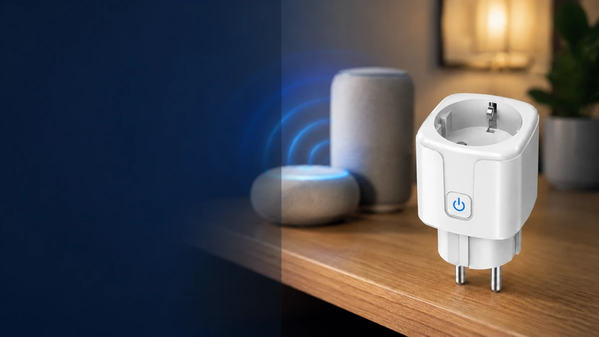 Enchufe inteligente Extralink que alimenta dispositivos eléctricos.