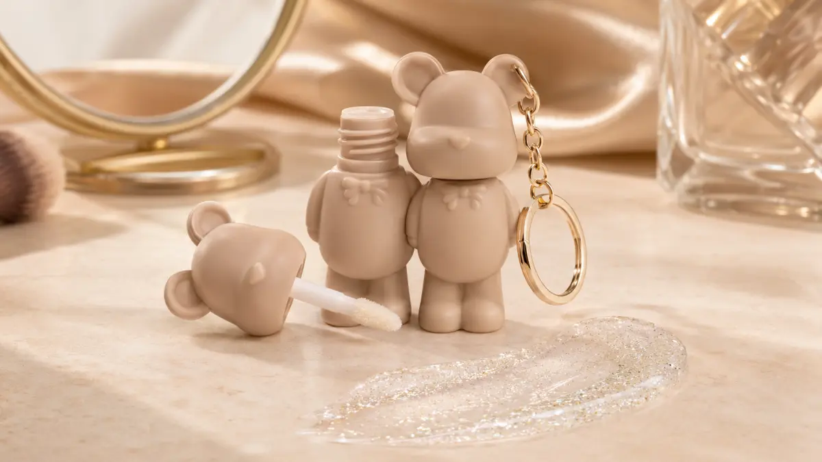 Embalagem-chaveiro Lovro Sugar Teddy em forma de ursinho