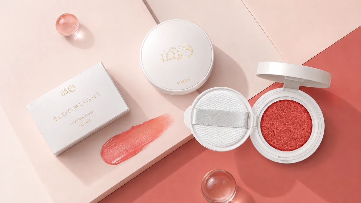Fórmula líquida del rubor Lovro Bloomlight Cushion Blush