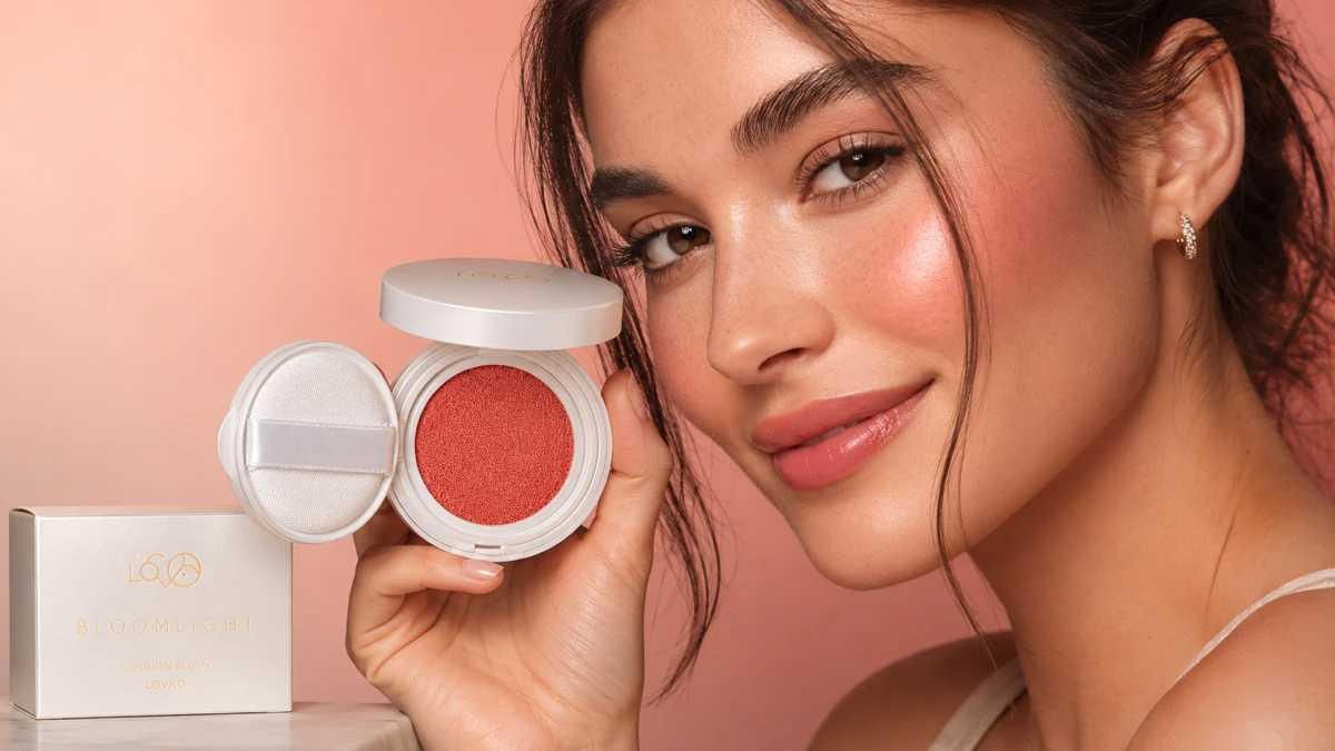 Cojín para aplicar el rubor Lovro Bloomlight Cushion Blush