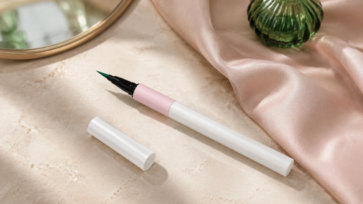 Bloomlight Eyeliner &ndash; delineador l&iacute;quido na cor esmeralda