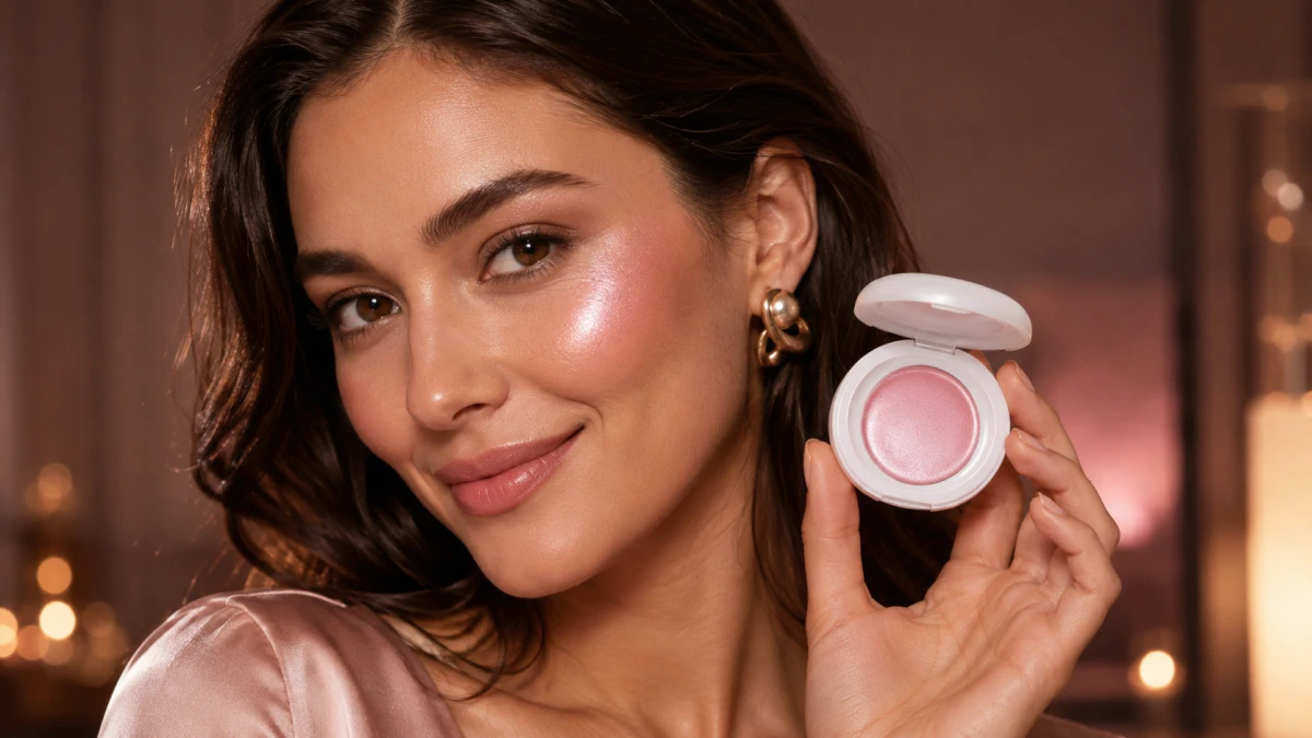 Applicazione dell&rsquo;illuminante Bloomlight sulle parti selezionate del viso