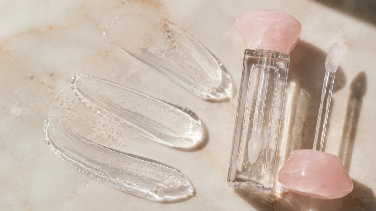 Украшенная упаковка LOVRO Bloomlight Lipgloss 01 Pure Shine