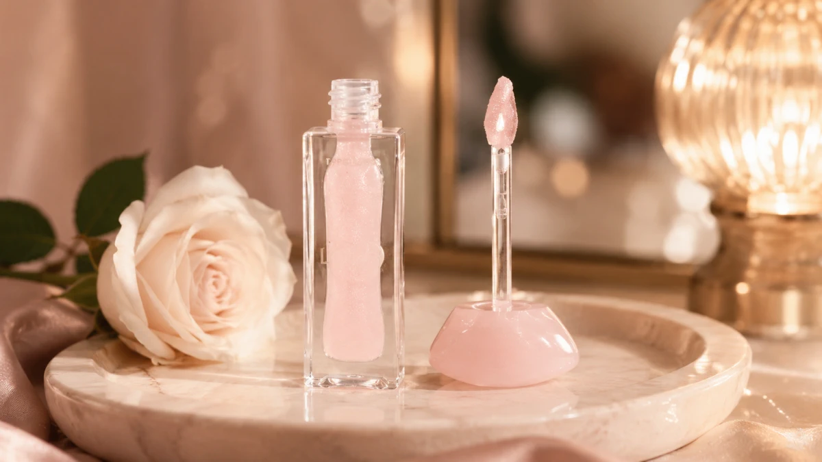 Открытый блеск для губ LOVRO Bloomlight Lipgloss 02 Quartz Kiss с аппликатором
