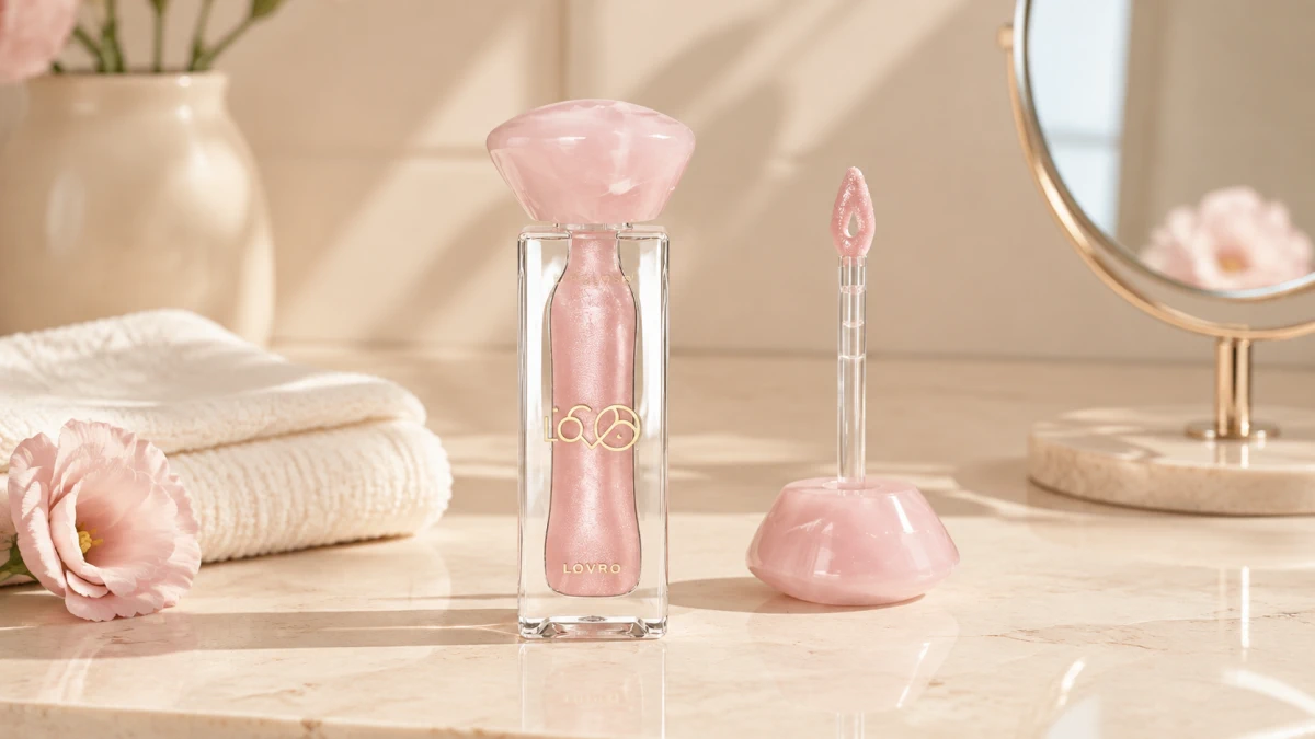 LOVRO Bloomlight Lipgloss 03 Pearl Whisper с мягким аппликатором