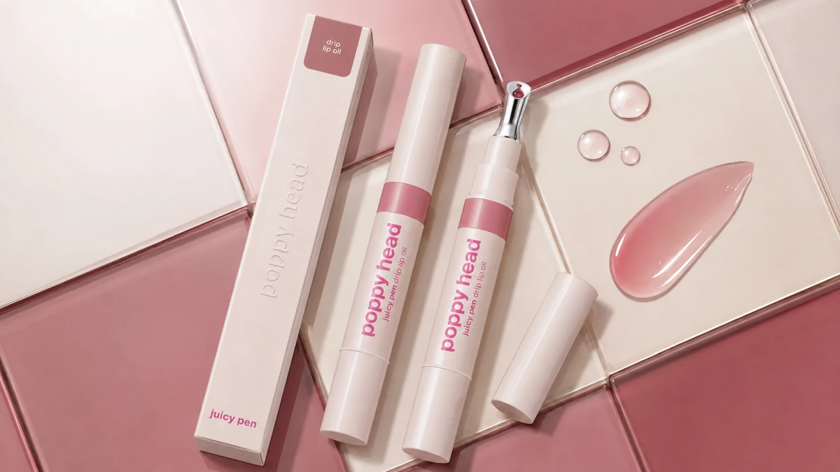 Масло для губ Poppy Head Juicy Pen в оттенке 02 Berry Me