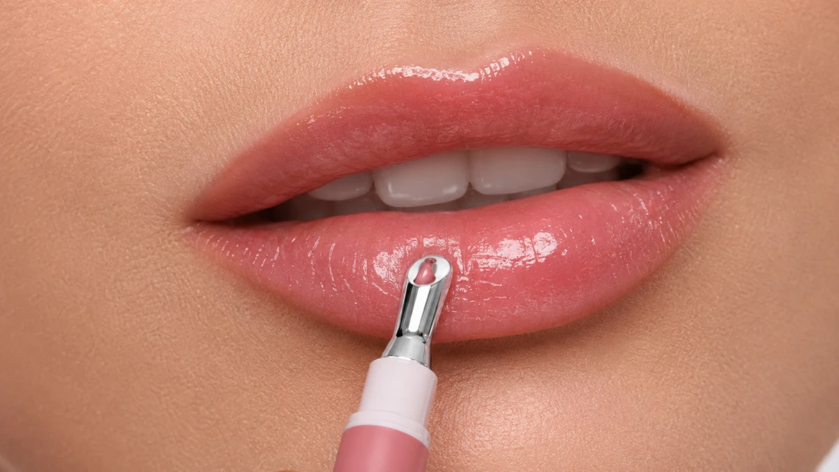 Нанесение масла Poppy Head Juicy Pen 02 Berry Me