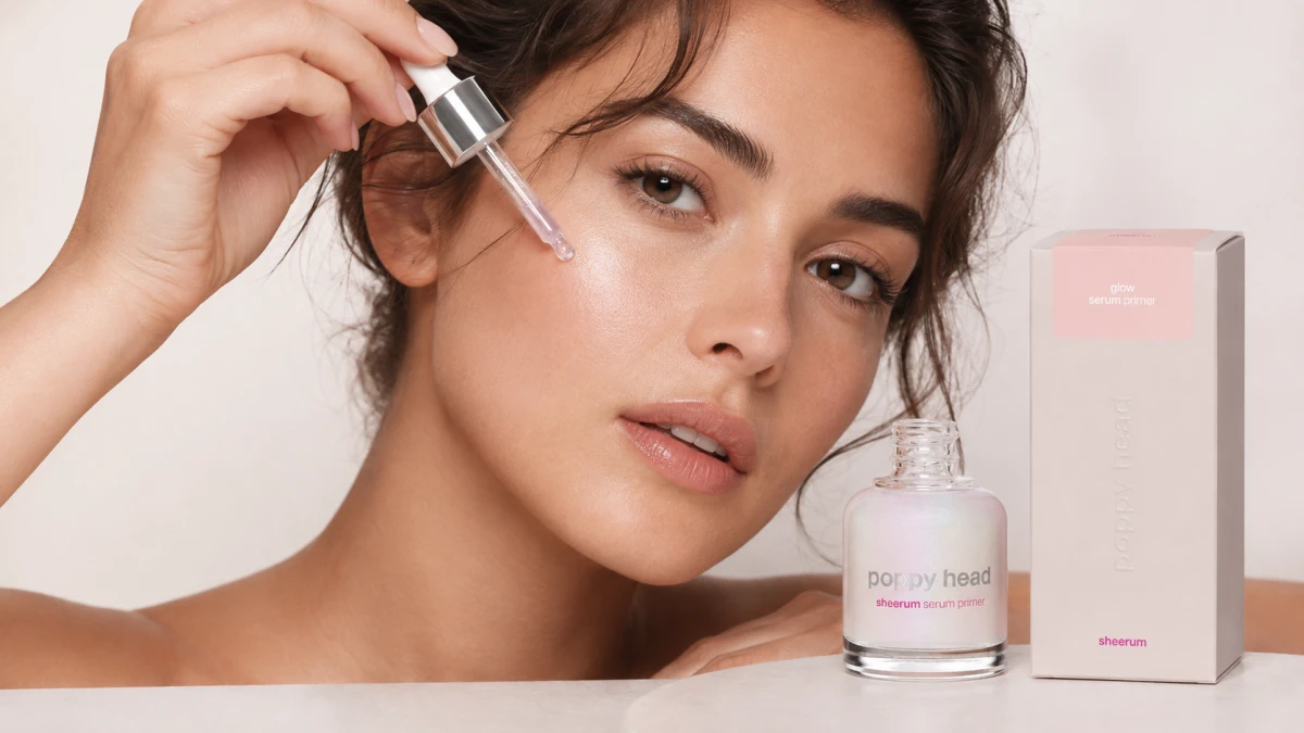 Poppy Head Sheerum Glow Serum Primer сияющая сыворотка под макияж