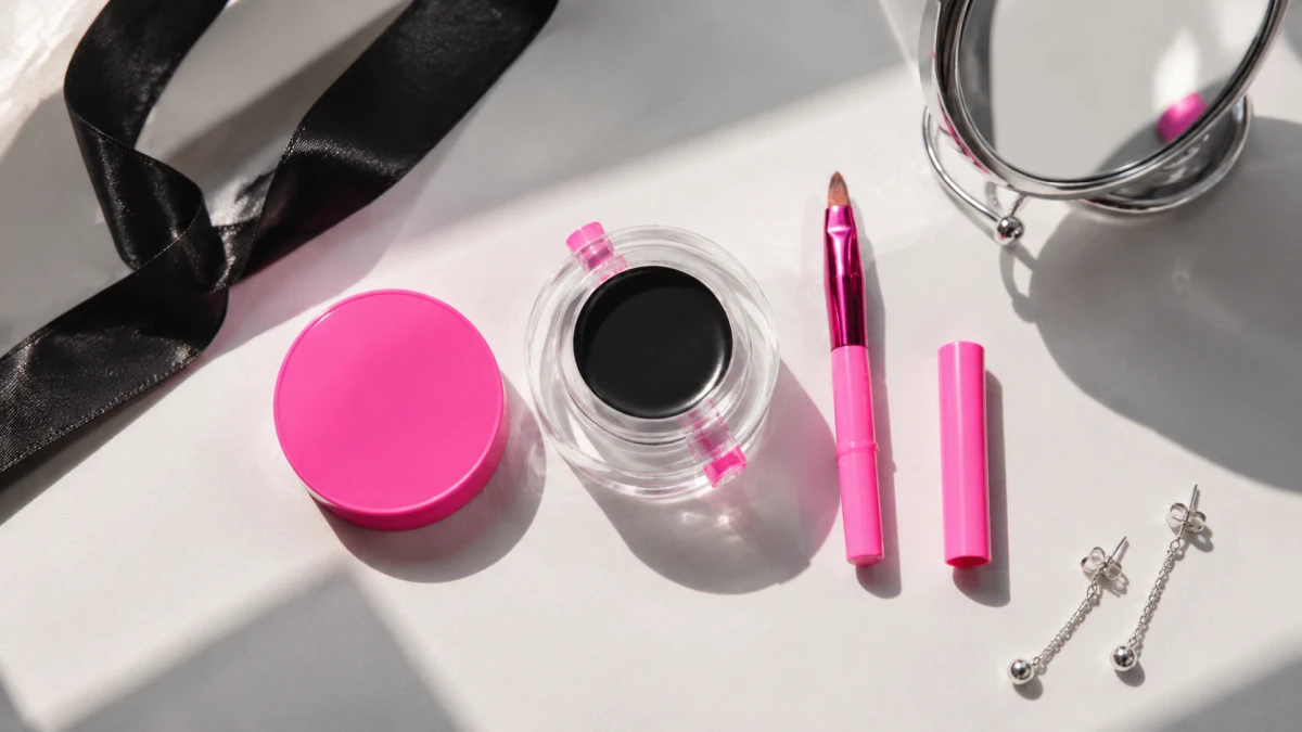 F&oacute;rmula cremosa en gel del eyeliner POPPY HEAD Gelusion 01 Darkspell