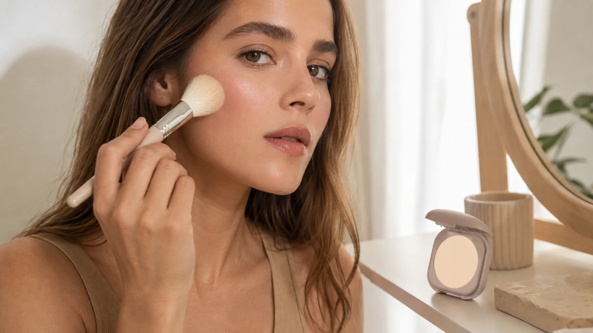 Poppy Head Skinivine Pressed Powder 01 Barely – прессованная пудра с эффектом blur