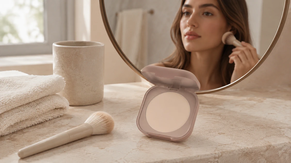 Poppy Head Skinivine Pressed Powder для поправок макияжа в течение дня