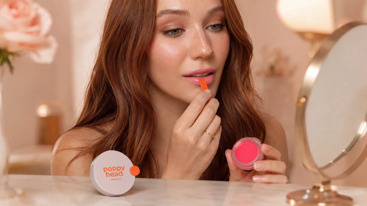 Ingredientes de cuidado de la mascarilla labial Poppy Head Jamorous