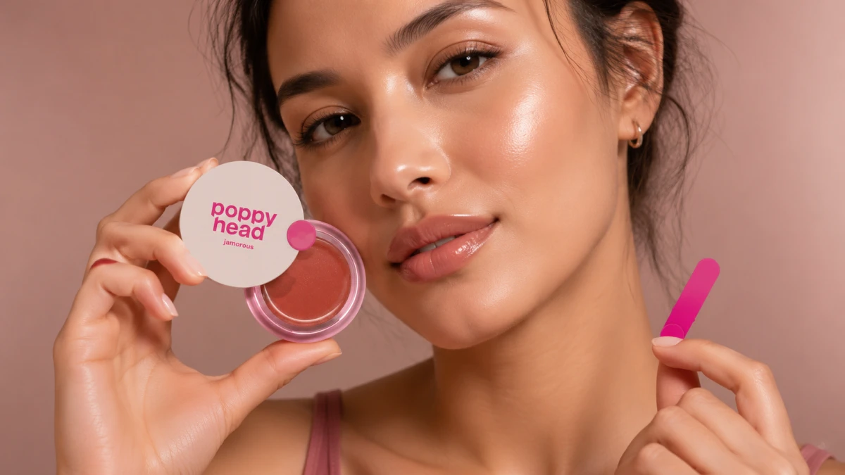 Ingredientes de cuidado de la mascarilla para labios Poppy Head Jamorous